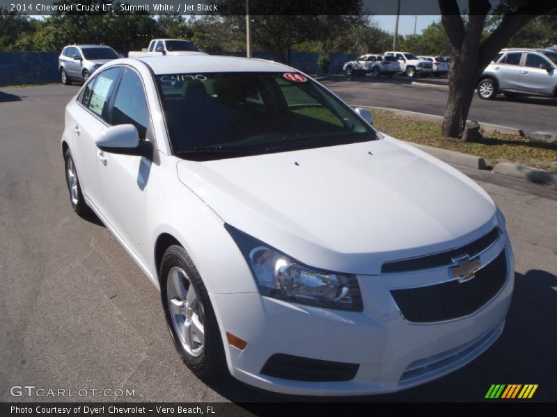 Summit White / Jet Black 2014 Chevrolet Cruze LT