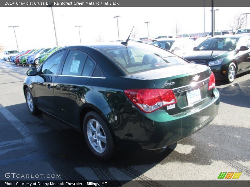 Rainforest Green Metallic / Jet Black 2014 Chevrolet Cruze LT