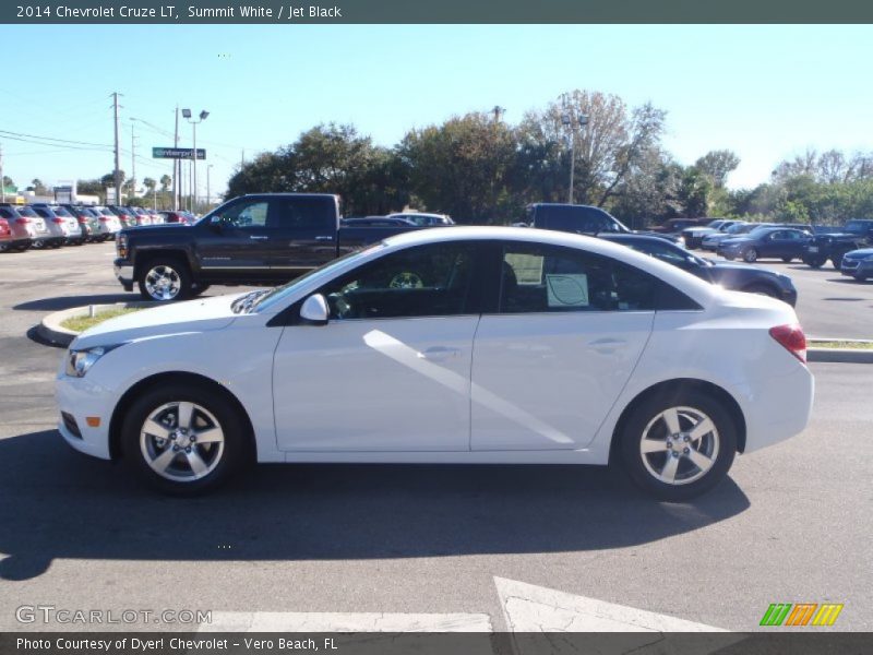 Summit White / Jet Black 2014 Chevrolet Cruze LT