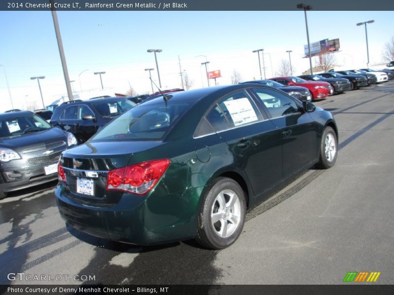 Rainforest Green Metallic / Jet Black 2014 Chevrolet Cruze LT