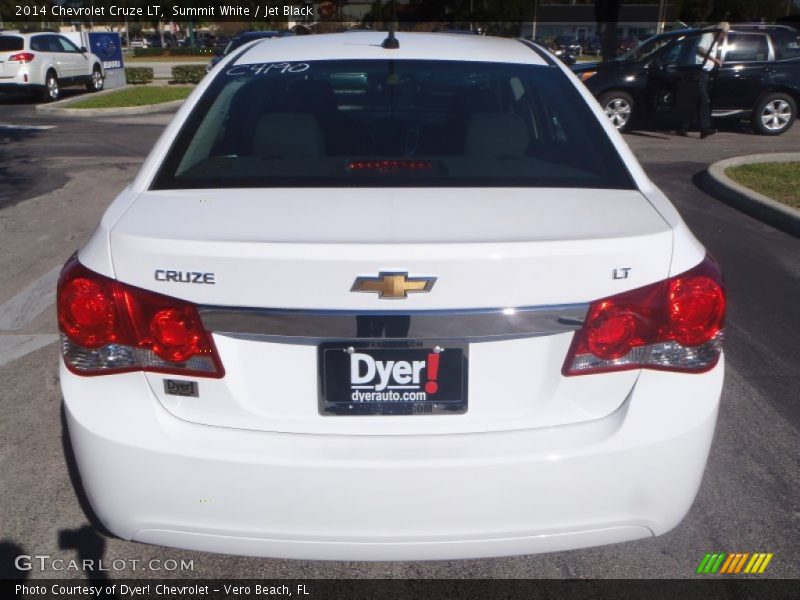 Summit White / Jet Black 2014 Chevrolet Cruze LT