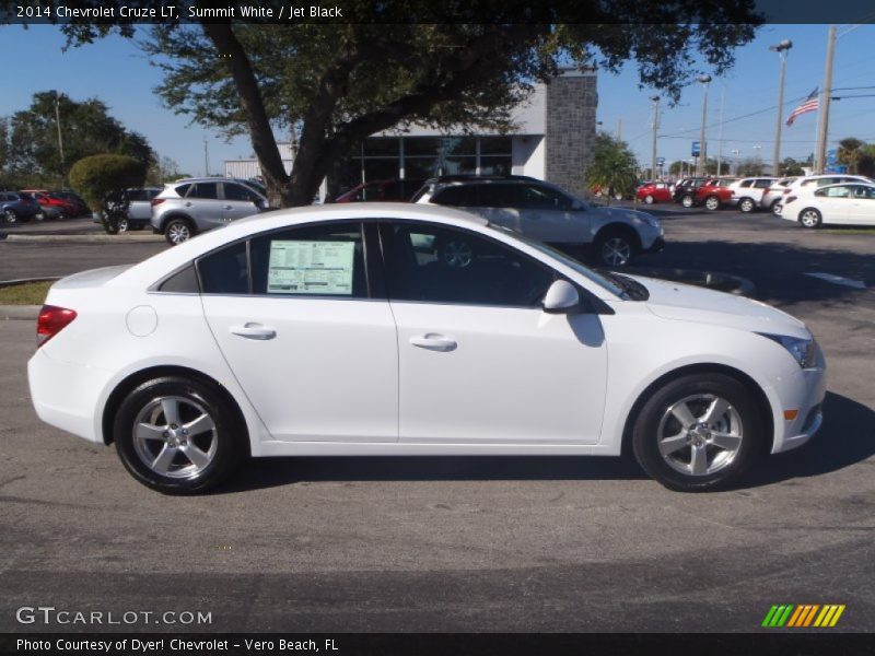 Summit White / Jet Black 2014 Chevrolet Cruze LT