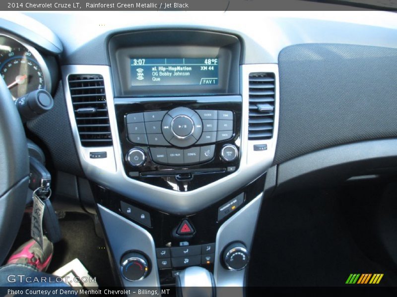 Rainforest Green Metallic / Jet Black 2014 Chevrolet Cruze LT