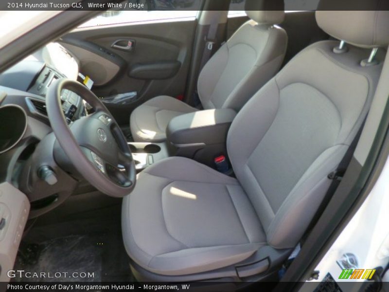 Winter White / Beige 2014 Hyundai Tucson GLS