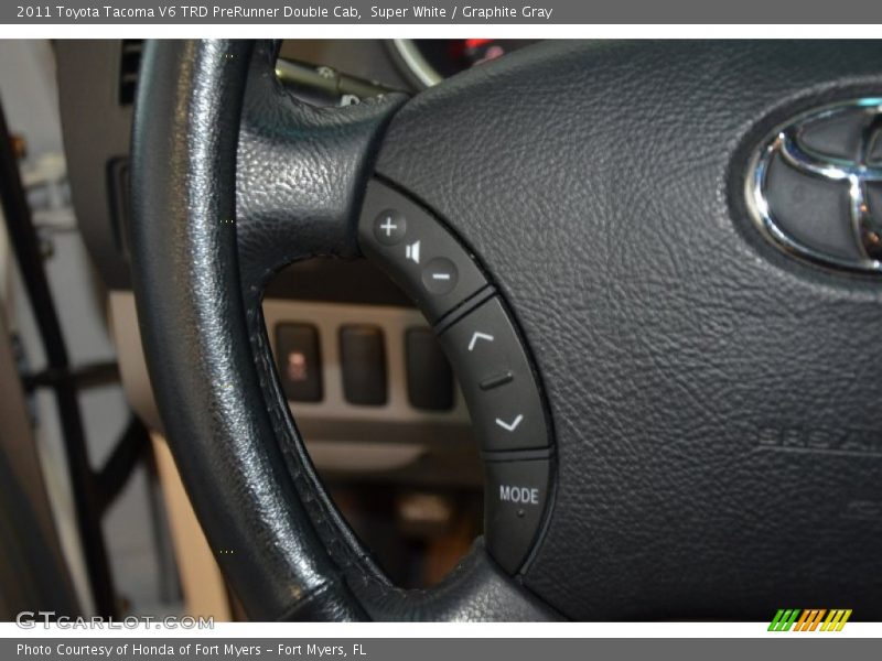 Super White / Graphite Gray 2011 Toyota Tacoma V6 TRD PreRunner Double Cab