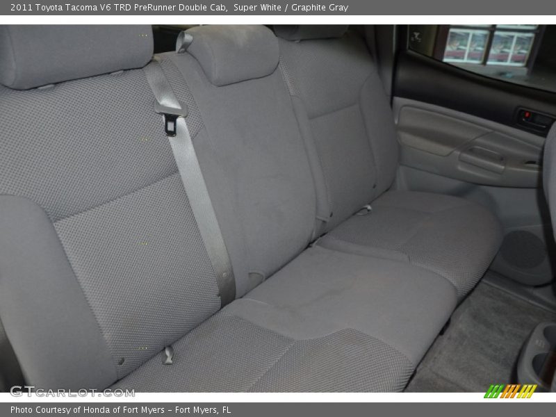 Super White / Graphite Gray 2011 Toyota Tacoma V6 TRD PreRunner Double Cab