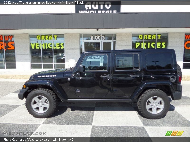 Black / Black 2012 Jeep Wrangler Unlimited Rubicon 4x4