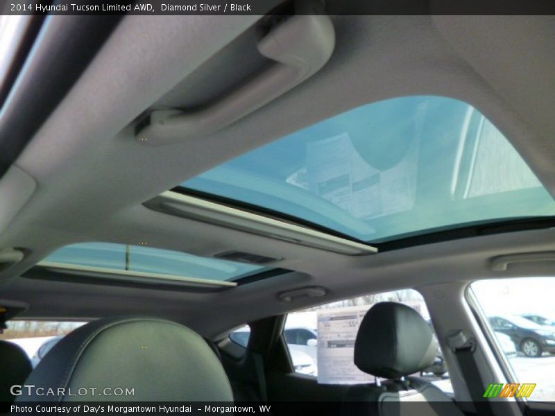 Diamond Silver / Black 2014 Hyundai Tucson Limited AWD