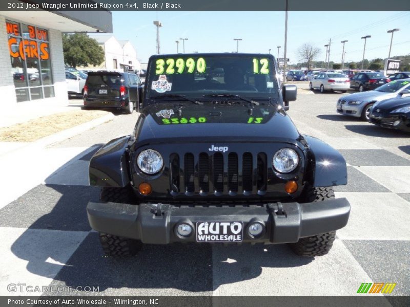 Black / Black 2012 Jeep Wrangler Unlimited Rubicon 4x4