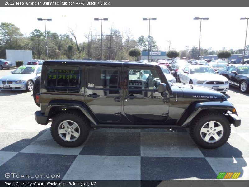 Black / Black 2012 Jeep Wrangler Unlimited Rubicon 4x4