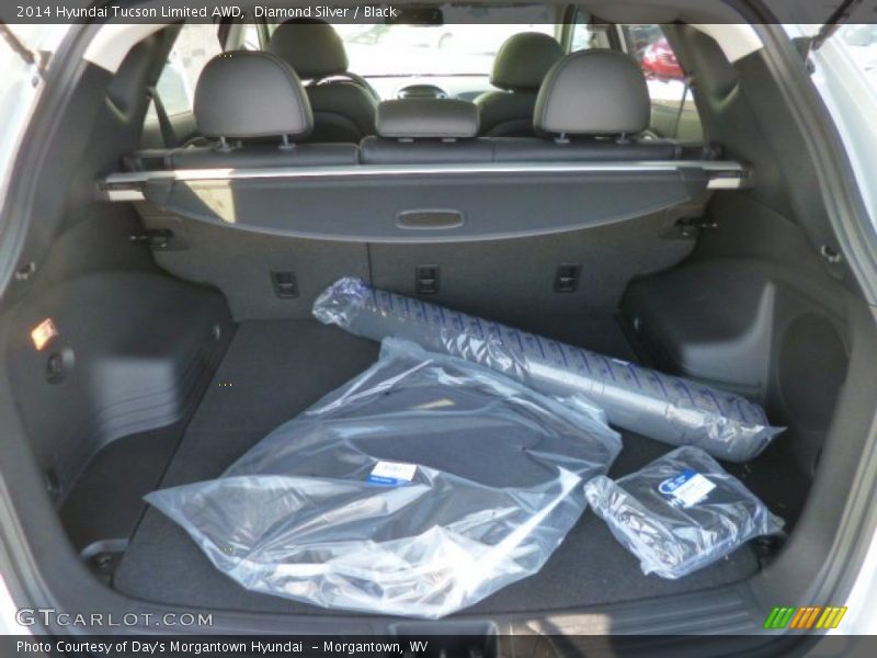 Diamond Silver / Black 2014 Hyundai Tucson Limited AWD