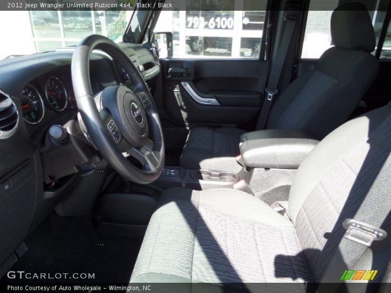 Black / Black 2012 Jeep Wrangler Unlimited Rubicon 4x4