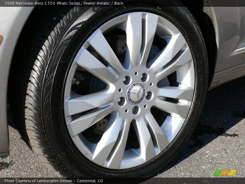 Pewter Metallic / Black 2008 Mercedes-Benz S 550 4Matic Sedan
