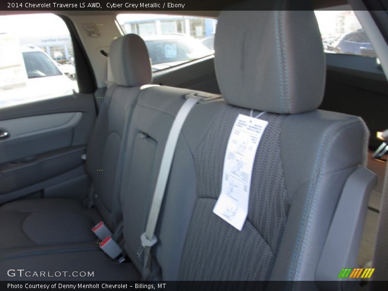 Cyber Grey Metallic / Ebony 2014 Chevrolet Traverse LS AWD