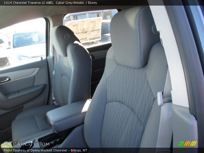 Cyber Grey Metallic / Ebony 2014 Chevrolet Traverse LS AWD