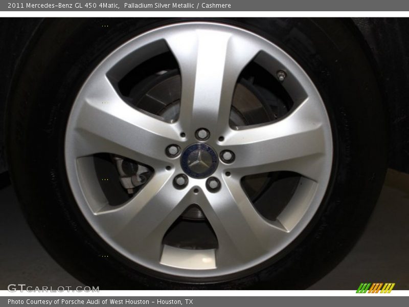 Palladium Silver Metallic / Cashmere 2011 Mercedes-Benz GL 450 4Matic