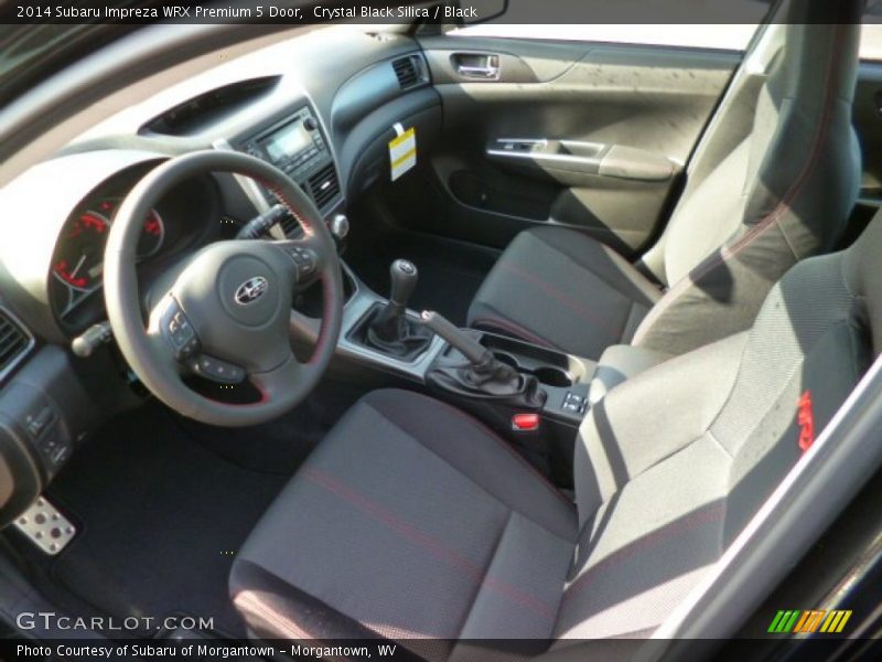Black Interior - 2014 Impreza WRX Premium 5 Door 