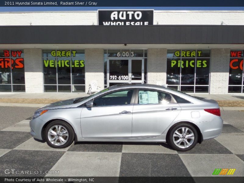 Radiant Silver / Gray 2011 Hyundai Sonata Limited