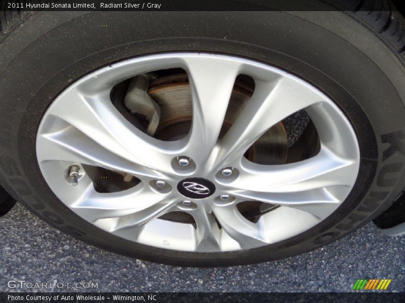 Radiant Silver / Gray 2011 Hyundai Sonata Limited