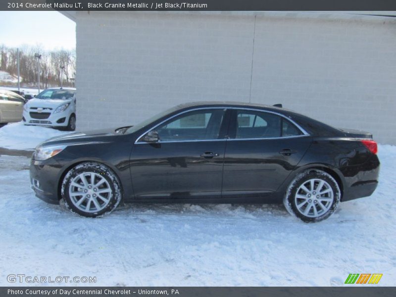 Black Granite Metallic / Jet Black/Titanium 2014 Chevrolet Malibu LT