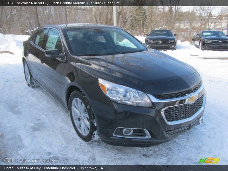 Black Granite Metallic / Jet Black/Titanium 2014 Chevrolet Malibu LT