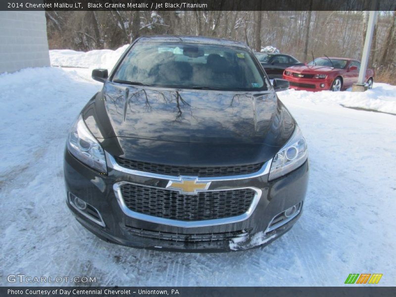 Black Granite Metallic / Jet Black/Titanium 2014 Chevrolet Malibu LT