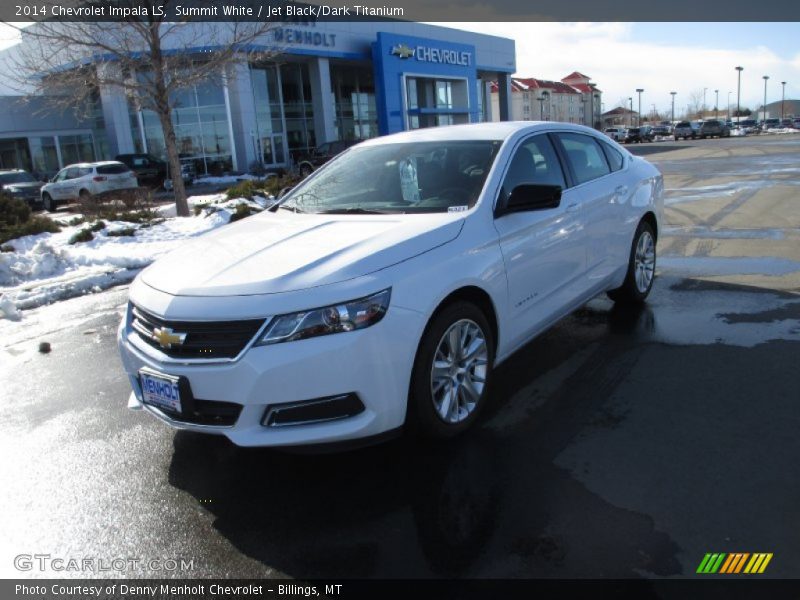 Summit White / Jet Black/Dark Titanium 2014 Chevrolet Impala LS