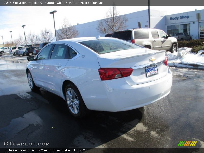Summit White / Jet Black/Dark Titanium 2014 Chevrolet Impala LS