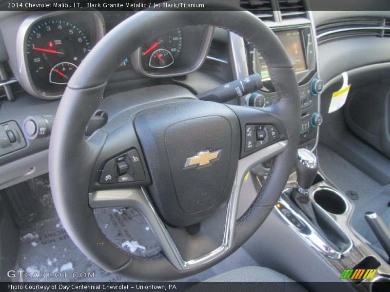 Black Granite Metallic / Jet Black/Titanium 2014 Chevrolet Malibu LT
