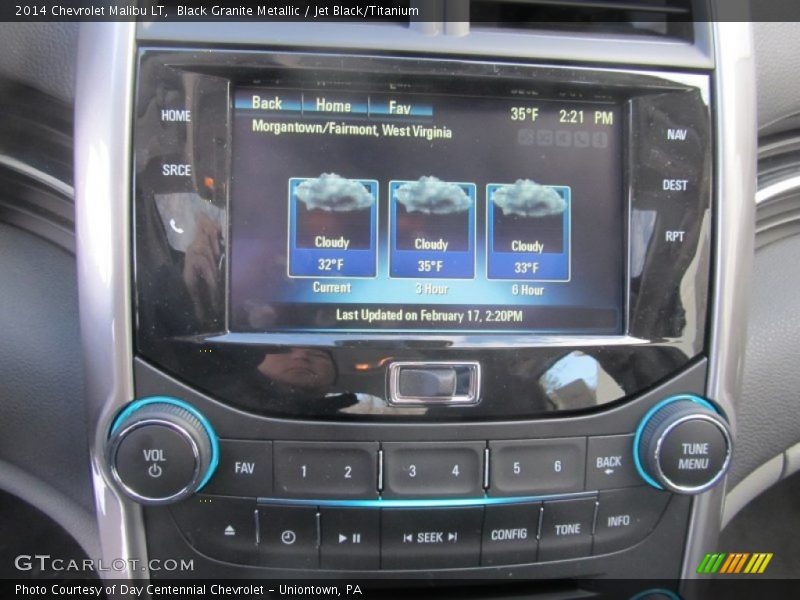 Black Granite Metallic / Jet Black/Titanium 2014 Chevrolet Malibu LT