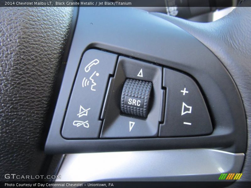 Black Granite Metallic / Jet Black/Titanium 2014 Chevrolet Malibu LT