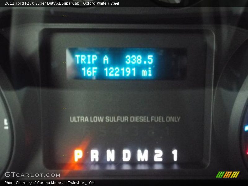 Oxford White / Steel 2012 Ford F250 Super Duty XL SuperCab