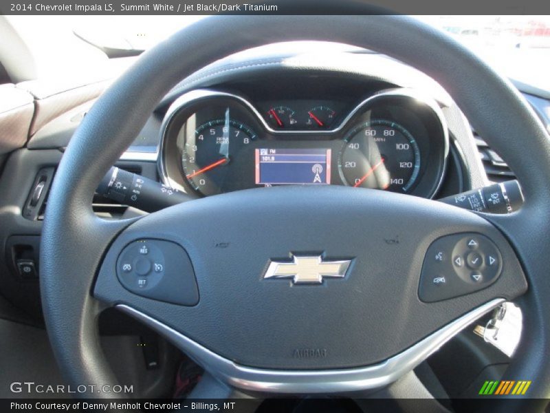 Summit White / Jet Black/Dark Titanium 2014 Chevrolet Impala LS