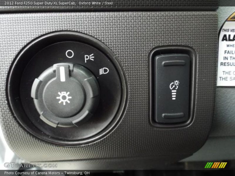 Controls of 2012 F250 Super Duty XL SuperCab