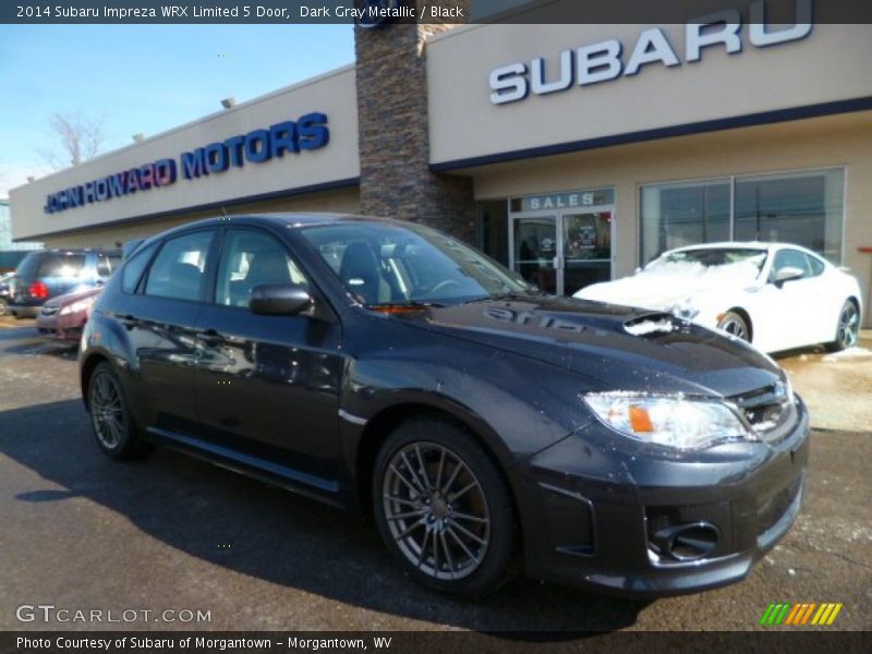 Dark Gray Metallic / Black 2014 Subaru Impreza WRX Limited 5 Door