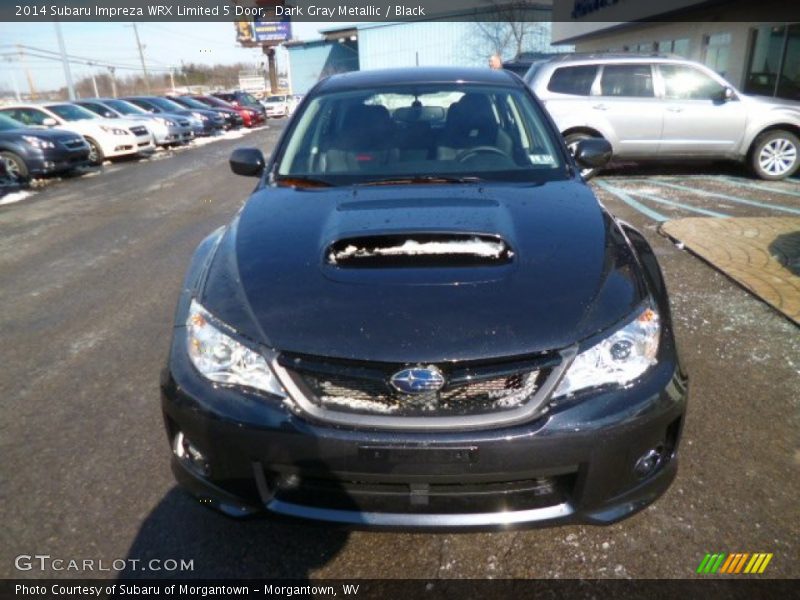 Dark Gray Metallic / Black 2014 Subaru Impreza WRX Limited 5 Door