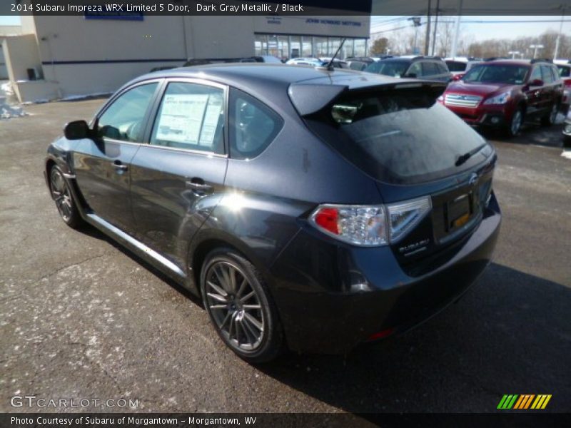 Dark Gray Metallic / Black 2014 Subaru Impreza WRX Limited 5 Door
