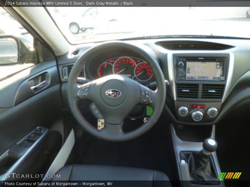Dark Gray Metallic / Black 2014 Subaru Impreza WRX Limited 5 Door