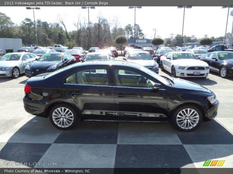 Black Uni / Cornsilk Beige 2013 Volkswagen Jetta TDI Sedan
