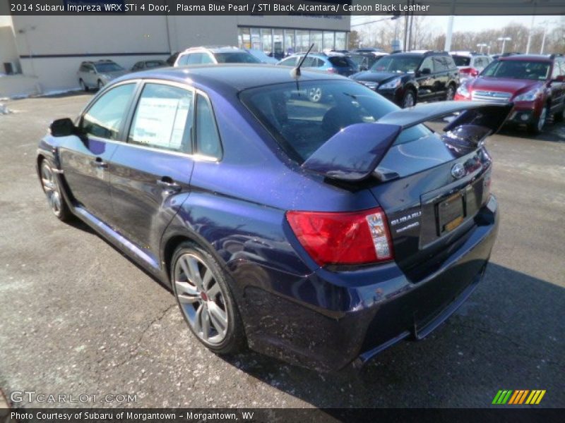 Plasma Blue Pearl / STI Black Alcantara/ Carbon Black Leather 2014 Subaru Impreza WRX STi 4 Door