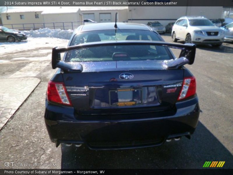 Plasma Blue Pearl / STI Black Alcantara/ Carbon Black Leather 2014 Subaru Impreza WRX STi 4 Door