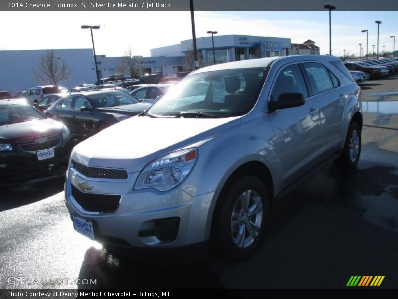 Silver Ice Metallic / Jet Black 2014 Chevrolet Equinox LS