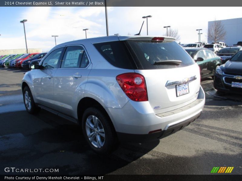 Silver Ice Metallic / Jet Black 2014 Chevrolet Equinox LS