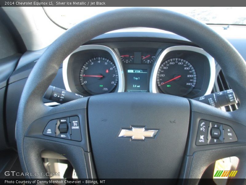 Silver Ice Metallic / Jet Black 2014 Chevrolet Equinox LS