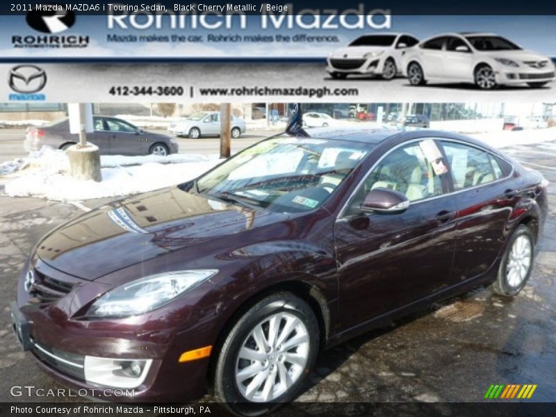 Black Cherry Metallic / Beige 2011 Mazda MAZDA6 i Touring Sedan