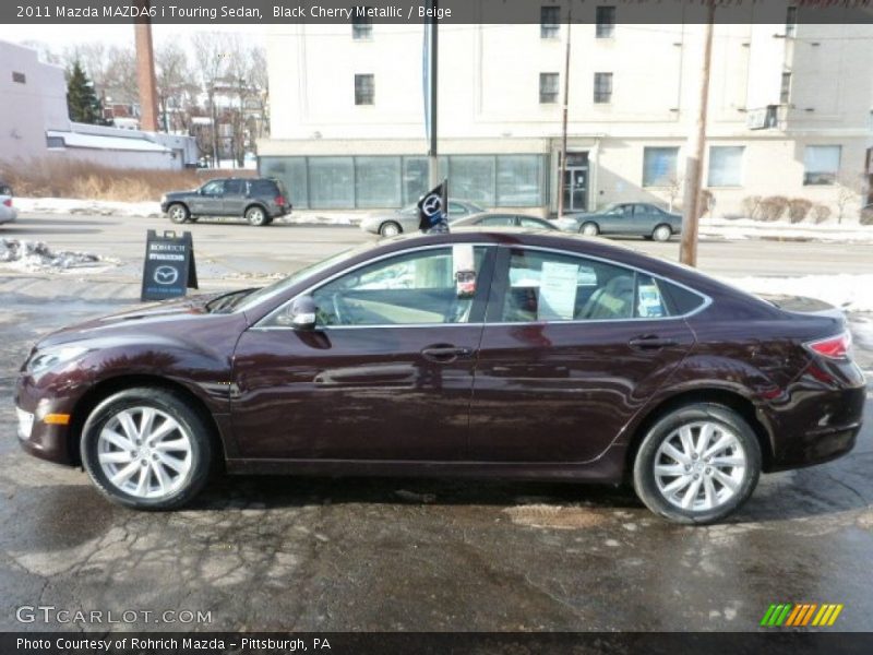 Black Cherry Metallic / Beige 2011 Mazda MAZDA6 i Touring Sedan