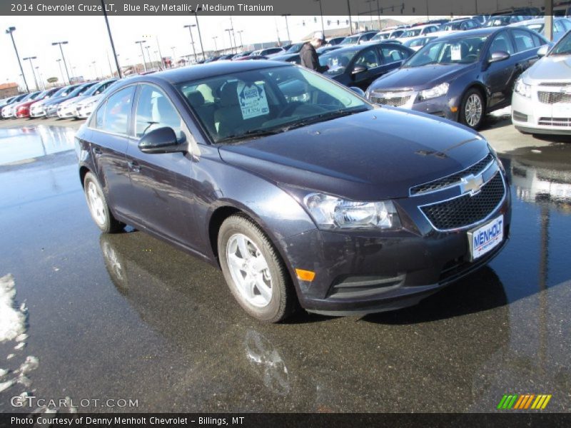 Blue Ray Metallic / Medium Titanium 2014 Chevrolet Cruze LT