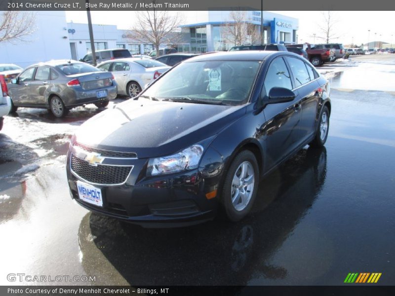 Blue Ray Metallic / Medium Titanium 2014 Chevrolet Cruze LT