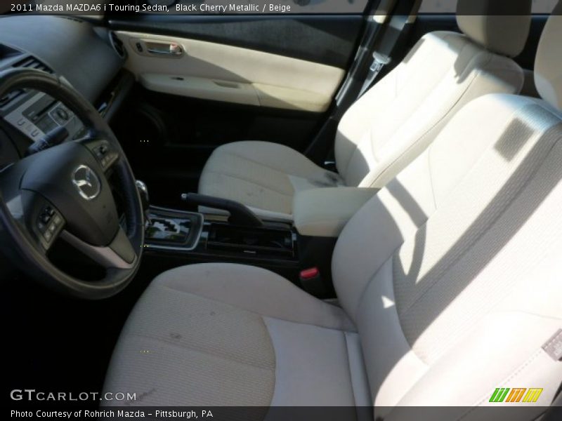 Black Cherry Metallic / Beige 2011 Mazda MAZDA6 i Touring Sedan