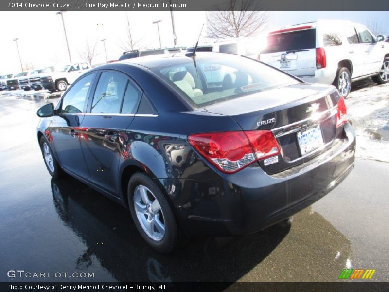 Blue Ray Metallic / Medium Titanium 2014 Chevrolet Cruze LT